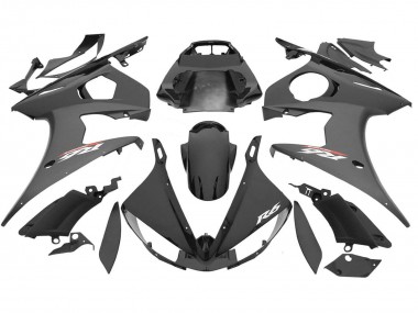 Best 2006-2009 Yamaha YZF R6S Motorcycle Fairings - Glossy Black Matte Black UK
