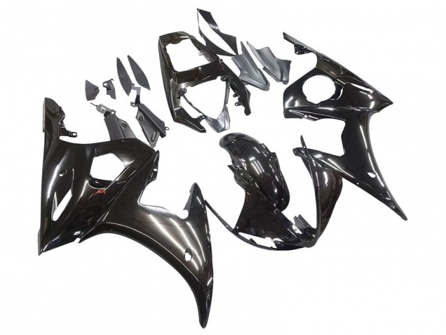 2006-2009 Yamaha YZF R6S Motorcycle Fairings - Glossy Black UK