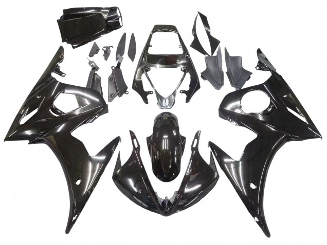 2006-2009 Yamaha YZF R6S Motorcycle Fairings - Glossy Black UK