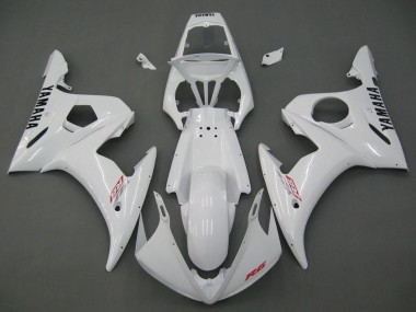Best 2006-2009 Yamaha YZF R6S Motorcycle Fairings - White UK