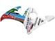 2005 Yamaha YZF 600 R6 Motorcycle Fairings - Light Blue White Green Red Kastinee Dunlop Motul UK