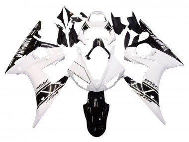 Best 2005 Yamaha YZF 600 R6 Motorcycle Fairings - White Black UK