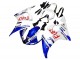 2005 Yamaha YZF 600 R6 Motorcycle Fairings - White Blue Dunlop Fiat Motul UK