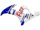 2005 Yamaha YZF 600 R6 Motorcycle Fairings - White Blue Dunlop Fiat Motul UK