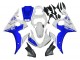 2005 Yamaha YZF 600 R6 Motorcycle Fairings - White Blue Yamalube UK