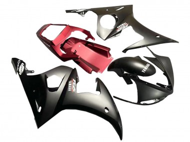 Best 2005 Yamaha YZF 600 R6 Motorcycle Fairing - Matte Black Red UK