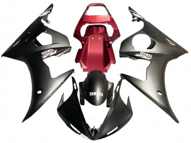 Best 2005 Yamaha YZF 600 R6 Motorcycle Fairing - Matte Black Red UK