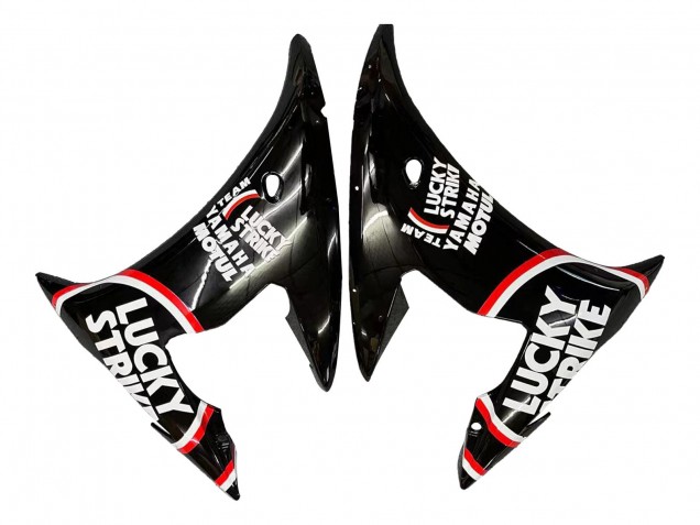 2005 Yamaha YZF 600 R6 Motorcycle Fairings - Glossy Black White Lucky Strike Motul UK