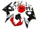 2005 Yamaha YZF 600 R6 Motorcycle Fairings - Red White Glossy Black UK