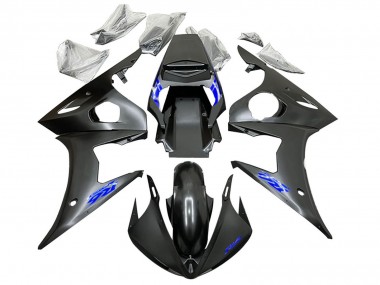 Best 2005 Yamaha YZF 600 R6 Motorcycle Fairings - Black Blue UK