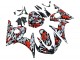 2005 Yamaha YZF 600 R6 Motorcycle Fairings - Black Red Grey Camouflage UK