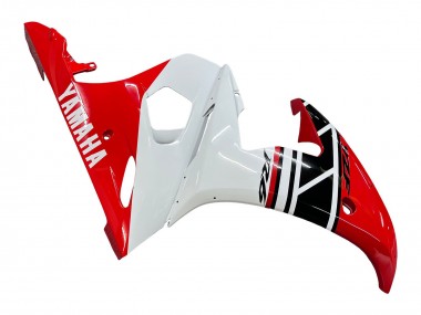 Best 2005 Yamaha YZF 600 R6 Motorcycle Fairings - White Red Glossy Black UK
