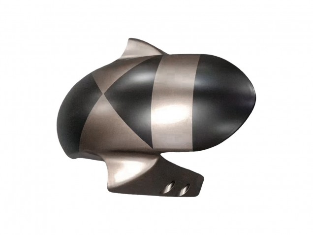 2005 Yamaha YZF 600 R6 Motorcycle Fairings - Matte Black Grey Geometric UK