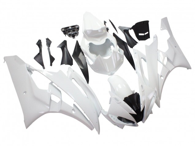 2006-2007 Yamaha YZF 600 R6 Motorcycle Fairings - White UK