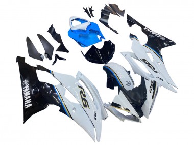 Best 2008-2016 Yamaha YZF 600 R6 Motorcycle Fairing - White Blue Glossy Black UK