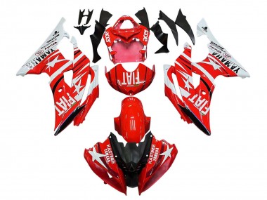 Best 2008-2016 Yamaha YZF 600 R6 Motorcycle Fairings - White Red Black Fiat Acer UK
