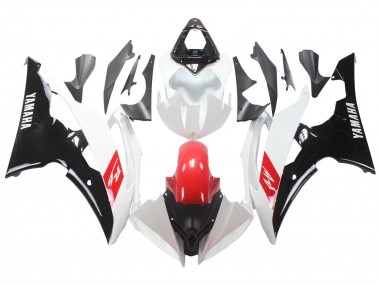 Best 2008-2016 Yamaha YZF 600 R6 Motorcycle Fairings - White Red Glossy Black UK