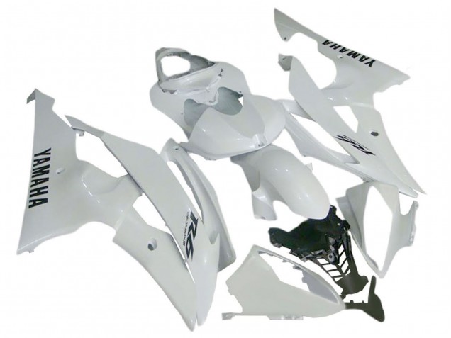 2008-2016 Yamaha YZF 600 R6 Motorcycle Fairings - Glossy White UK