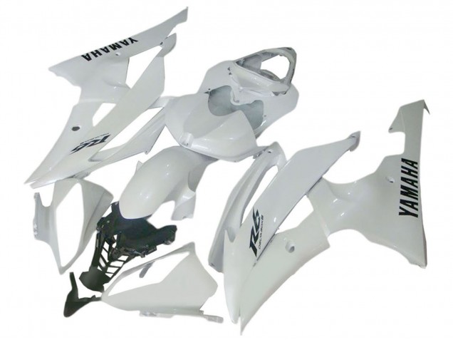 2008-2016 Yamaha YZF 600 R6 Motorcycle Fairings - Glossy White UK