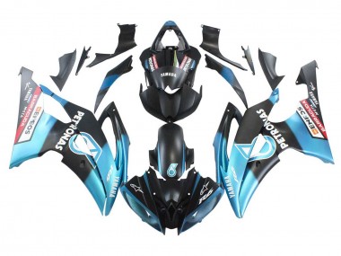 Best 2008-2016 Yamaha YZF 600 R6 Motorcycle Fairings - Light Blue Matte Black Petronas ENEOS UK