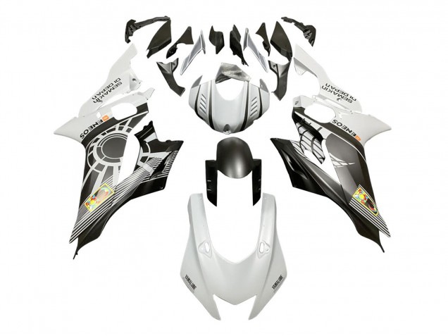 2017-2023 Yamaha YZF 600 R6 Motorcycle Fairings - White Grey Matte Black ENEOS Semakin Didepan UK