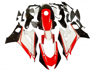 Best 2017-2023 Yamaha YZF 600 R6 Motorcycle Fairings - White Red Glossy Black UK