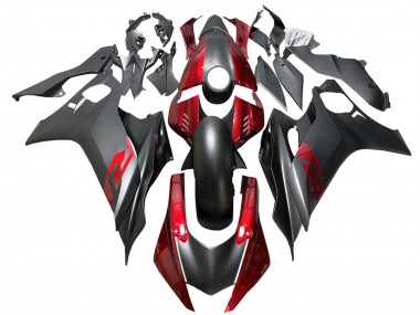 Best 2017-2023 Yamaha YZF 600 R6 Motorcycle Fairings - Red Matte Black UK