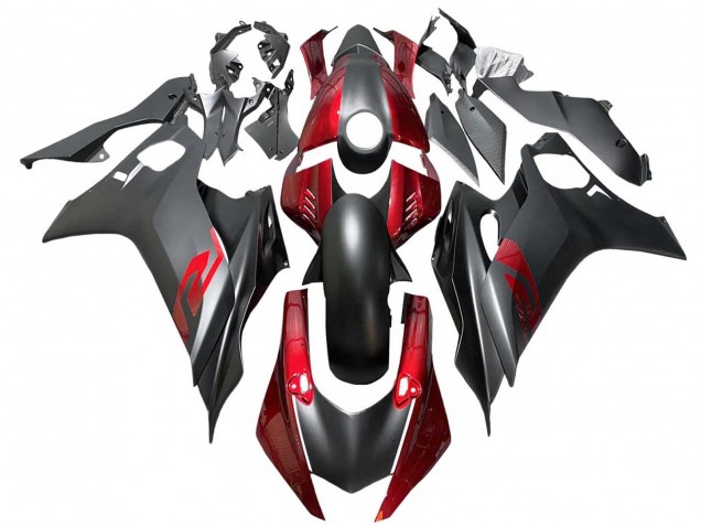 2017-2023 Yamaha YZF 600 R6 Motorcycle Fairings - Red Matte Black UK