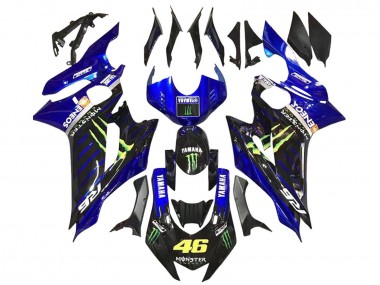 Best 2017-2023 Yamaha YZF 600 R6 Motorcycle Fairings - Blue Glossy Black Green Monster ENEOS Yamalube UK