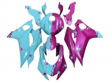 Best 2017-2023 Yamaha YZF 600 R6 Motorcycle Fairings - Blue Pink UK