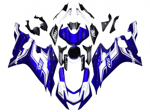 2017-2023 Yamaha YZF 600 R6 Motorcycle Fairing - White Blue UK