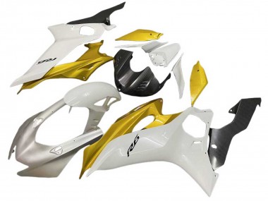 Best 2017-2023 Yamaha YZF 600 R6 Motorcycle Fairings - White Gold UK