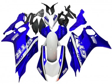 Best 2017-2023 Yamaha YZF 600 R6 Motorcycle Fairings - White Blue GYTR UK