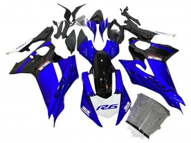 Best 2017-2023 Yamaha YZF 600 R6 Motorcycle Fairings - Blue Black White UK
