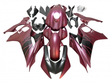 Best 2017-2023 Yamaha YZF 600 R6 Motorcycle Fairings - Maroon Red Matte Black UK