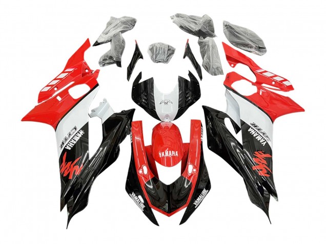 2017-2023 Yamaha YZF 600 R6 Motorcycle Fairings - White Red Black GYTR Yamalube UK