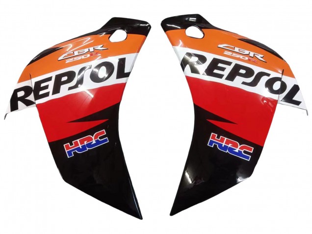 2011-2015 Honda CBR250RR Motorcycle Fairings - Orange White Red Black Glossy HRC Repsol UK