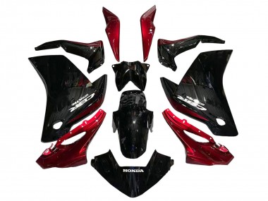 Best 2011-2015 Honda CBR250RR Motorcycle Fairings - Glossy Black Red UK