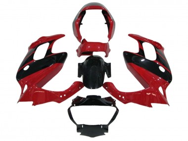 Best 1997-2005 Honda VTR1000F Motorcycle Fairings - Red Glossy Black UK