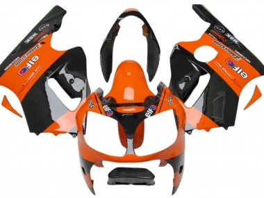 Best 2000-2001 Kawasaki ZX12R Motorcycle Fairings - Orange Black Elf Michelin UK