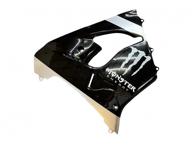 2002-2003 Kawasaki ZX9R Motorcycle Fairings - Silver Glossy Black Monster Elf UK