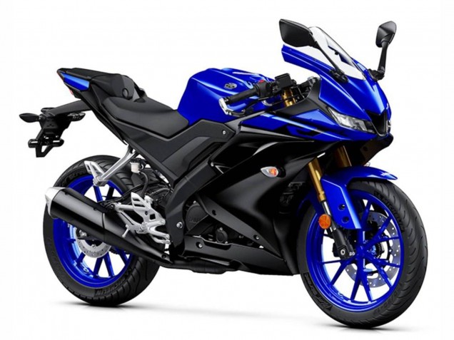 2019-2024 Yamaha YZF R125 Motorcycle Fairings - Blue Matte Black UK