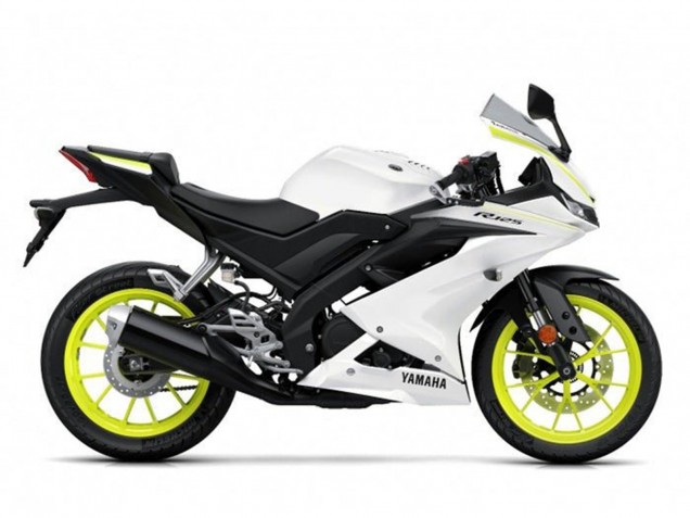 2019-2024 Yamaha YZF R125 Motorcycle Fairings - White Yellow UK