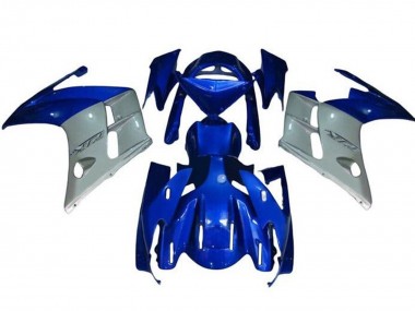 Best 2001-2006 Yamaha FJR1300 Motorcycle Fairings - Blue White UK