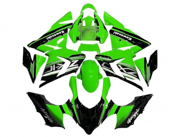 2004-2005 Kawasaki ZX10R Motorcycle Fairings - Black Green Silver UK