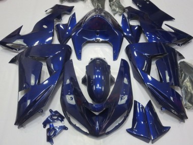 Best 2006-2007 Kawasaki ZX10R Motorcycle Fairing - Dark Blue UK