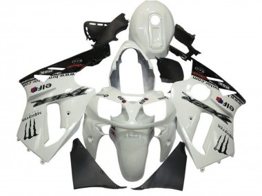 Best 2002-2006 Kawasaki ZX12R Motorcycle Fairings - Pearl White Black Elf Monster UK