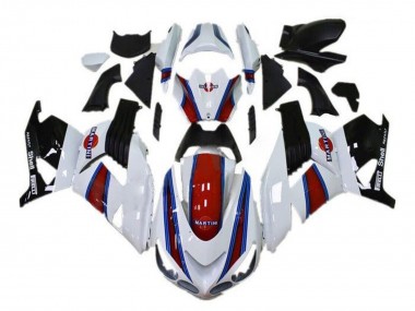 Best 2006-2011 Kawasaki ZX14R ZZR1400 Motorcycle Fairings - White Red Blue Black Martini UK