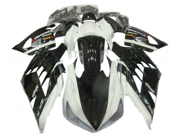 2012-2024 Kawasaki ZX14R ZZR1400 Motorcycle Fairings - White Black UK