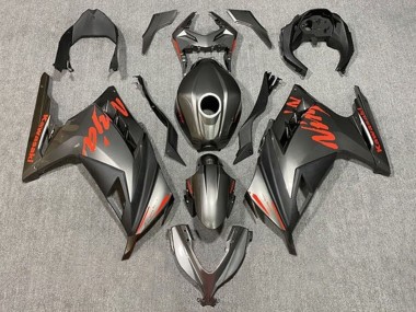 Best 2013-2024 Kawasaki EX300 Motorcycle Fairings - Matte Black Red UK